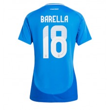 Italien Nicolo Barella #18 Hemmatröja Dam EM 2024 Korta ärmar